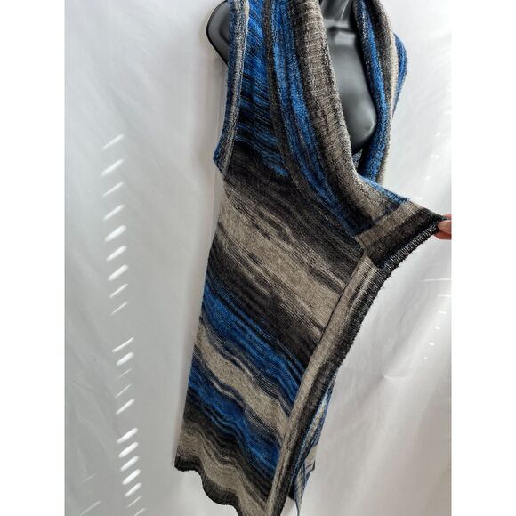 Anthropologie Moth Open Knit Cardigan Sweater Long Striped Duster XS/S Western - Picture 11 of 12